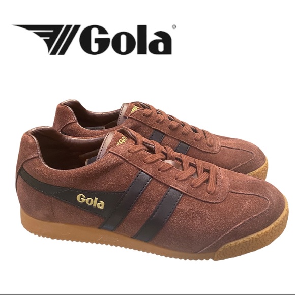 Gola Other - NEW Gola Classics Men’s Harrier Cognac Black Suede Sneakers 7